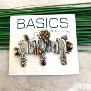 Vintage Autumn seasonal pin brooch